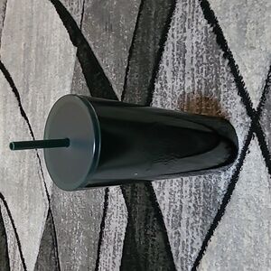 STARBUCKS DARK GREEN STAINLESS STEEL SIGNATURE LOGO 24 OZ TUMBLER